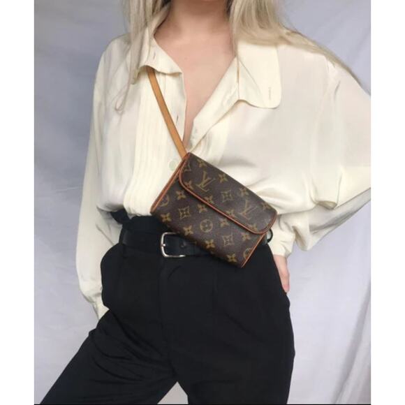 Louis Vuitton Pochette Florentine Belt Bum Bag LV Monogram Fanny Pack Crossbody - Picture 11 of 11